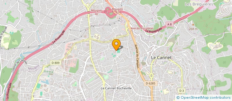 localisation de l'entreprise CTIM LES LAVANDES à LE CANNET