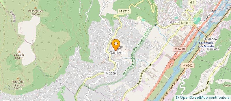 localisation de l'entreprise CTIM LES LAVANDES à CARROS