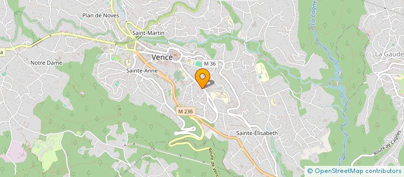 localisation de l'entreprise CTIM LES MEILLIERES  VENCE