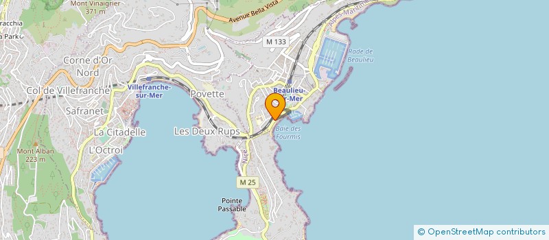 localisation de l'entreprise CTIM LES OLIVIERS  BEAULIEU-SUR-MER