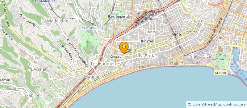 localisation de l'entreprise CTIM LES ORANGERS à NICE