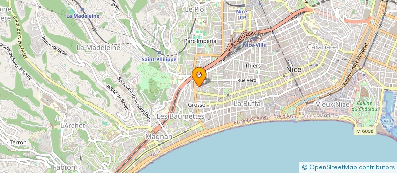localisation de l'entreprise CTIM LES SEVRES à NICE