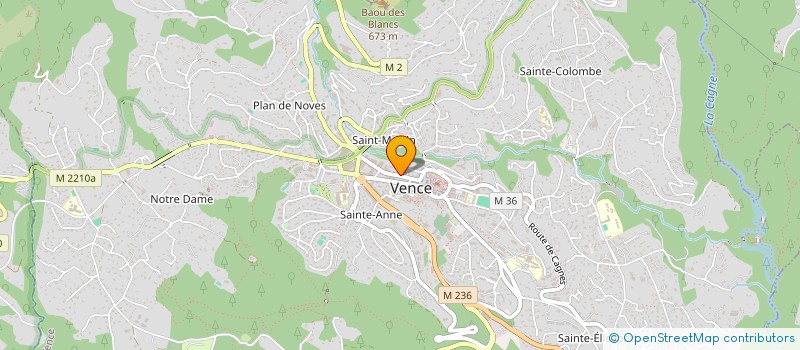 localisation de l'entreprise CTIM LES TEMPLIERS  VENCE