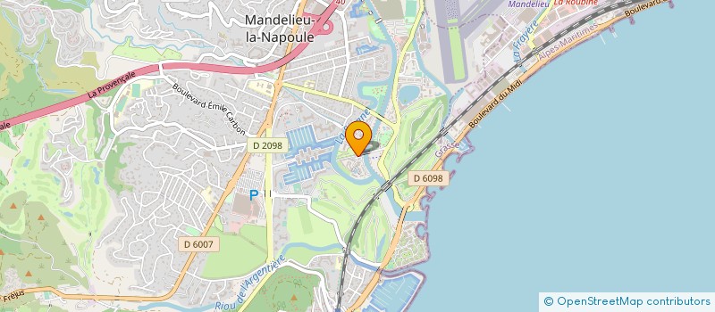 localisation de l'entreprise CTIM LES TERRASSES DE CANNES à MANDELIEU LA NAPOULE