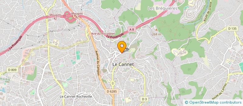 localisation de l'entreprise CTIM LES TERRASSES SOLEIL à LE CANNET
