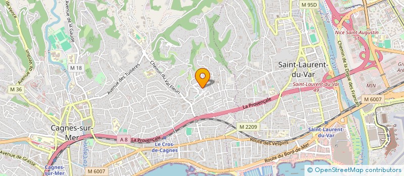 localisation de l'entreprise CTIM LES VILLAGES D OR DE CAGNES SUR MER à CAGNES-SUR-MER