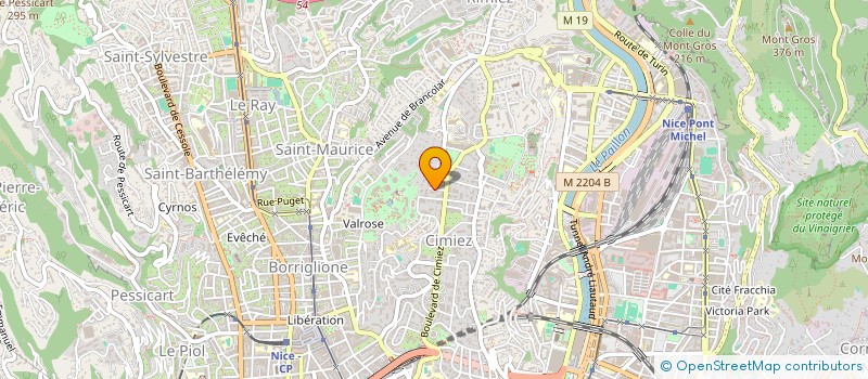 localisation de l'entreprise CTIM LISERB 3  NICE