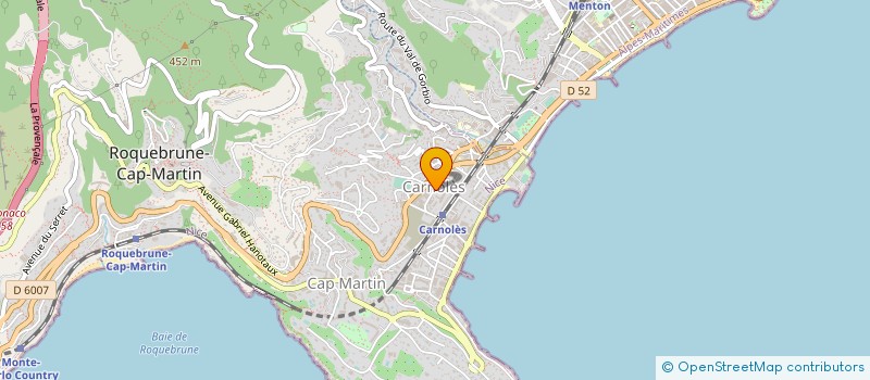 localisation de l'entreprise CTIM LOGGIAS à ROQUEBRUNE-CAP-MARTIN