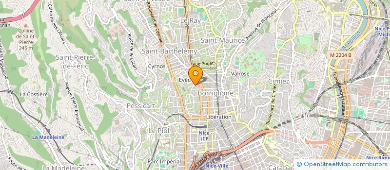 localisation de l'entreprise CTIM LOGGIAS à NICE