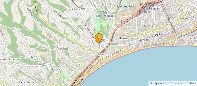 localisation de l'entreprise CTIM MADELEINE 15 15A              IMM  NICE