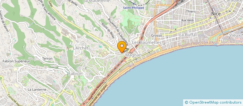 localisation de l'entreprise CTIM MAGNAN 16  NICE