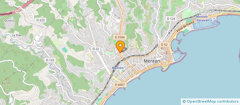 localisation de l'entreprise CTIM MAISON DOMEREGO  MENTON