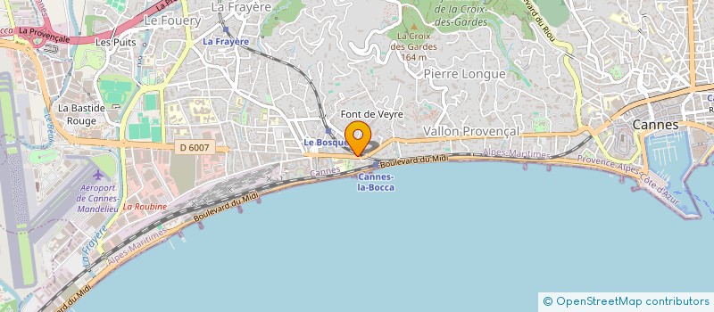 localisation de l'entreprise CTIM MER ET PLAGES  CANNES