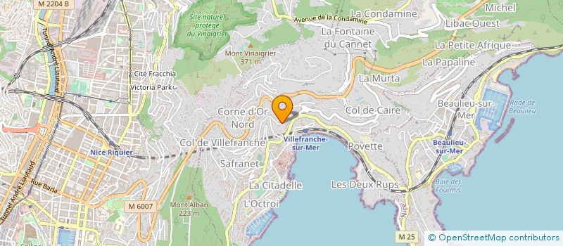 localisation de l'entreprise CTIM MIRAMAR à VILLEFRANCHE-SUR-MER