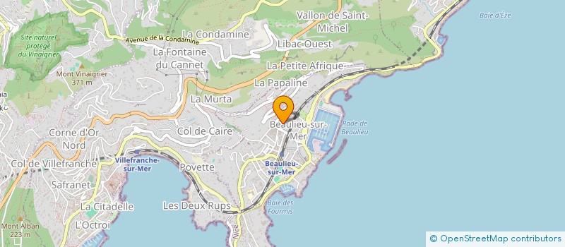 localisation de l'entreprise CTIM MIRAMAR BEAULIEU  BEAULIEU-SUR-MER