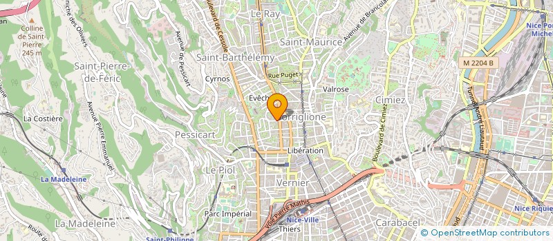 localisation de l'entreprise CTIM MOLIERE 26  NICE