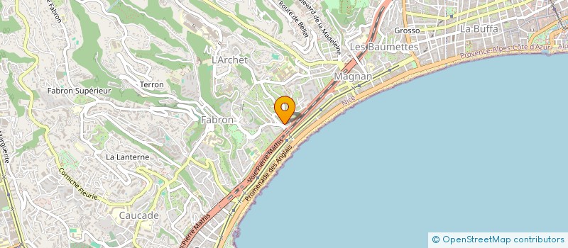 localisation de l'entreprise CTIM MONT RABEAU  NICE