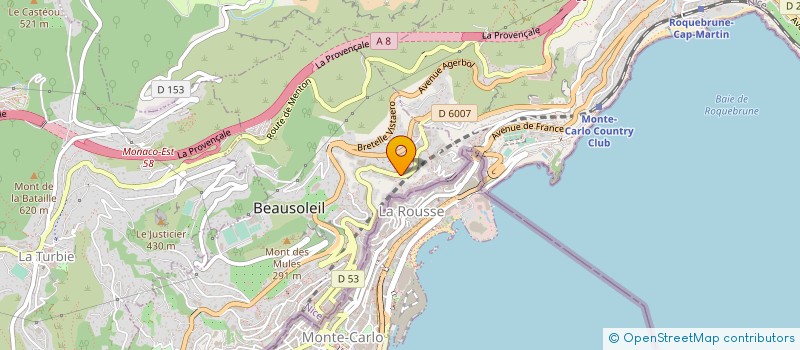 localisation de l'entreprise CTIM MONTE VERDI à BEAUSOLEIL