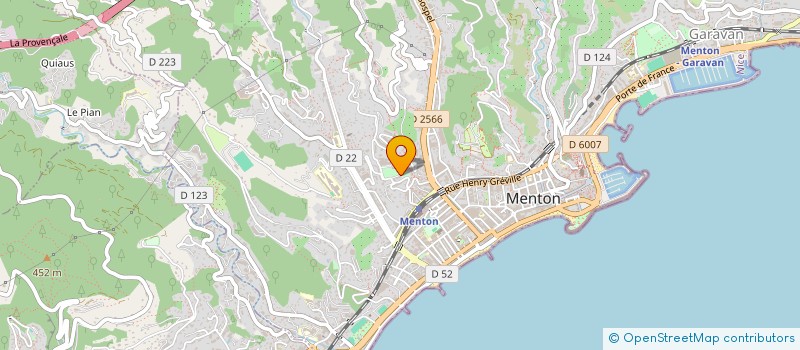 localisation de l'entreprise CTIM MONTOLIVET B  MENTON