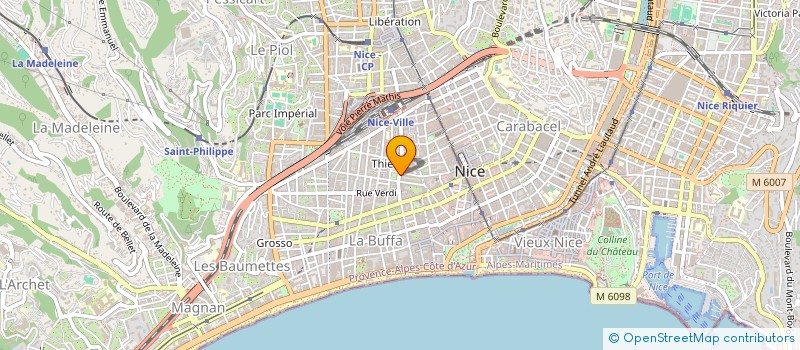 localisation de l'entreprise CTIM MOZART à NICE