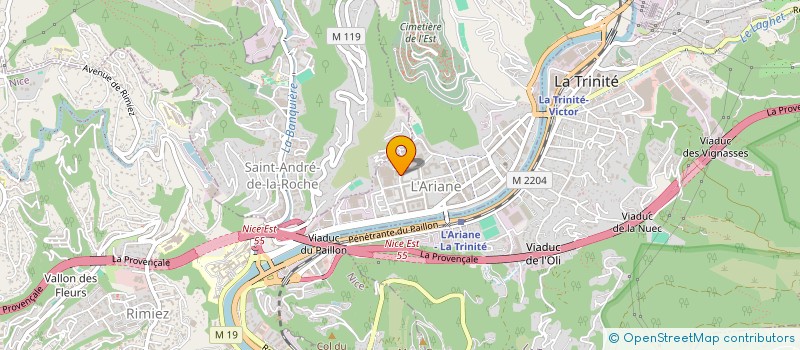 localisation de l'entreprise CTIM MURIERS  NICE