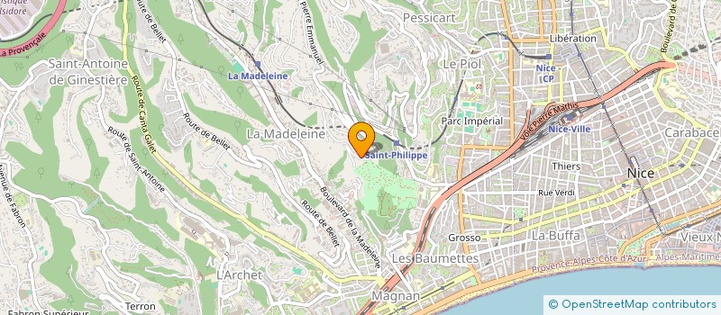 localisation de l'entreprise CTIM NICE GARDEN  NICE