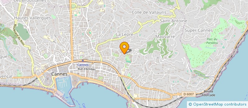 localisation de l'entreprise CTIM PALAIS MONTFLEURY  CANNES