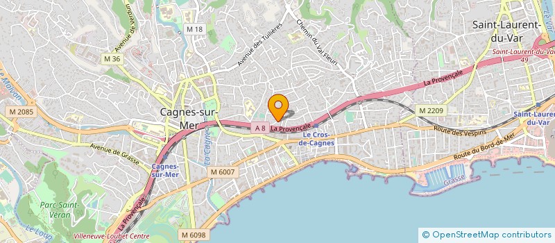 localisation de l'entreprise CTIM PANORAMA CINQ LE PA à CAGNES-SUR-MER