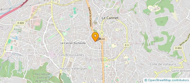 localisation de l'entreprise CTIM PARC à LE CANNET