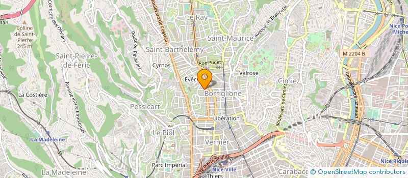 localisation de l'entreprise CTIM PARMENTIER 25 à NICE