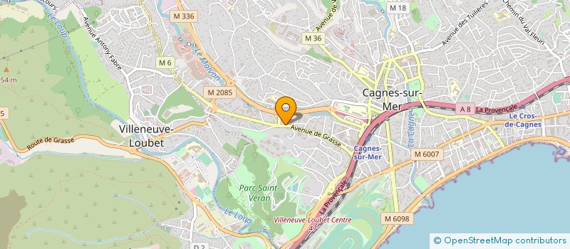 localisation de l'entreprise CTIM PASSIFLORE à CAGNES-SUR-MER