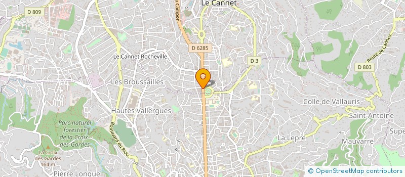localisation de l'entreprise CTIM PEROUSE à LE CANNET