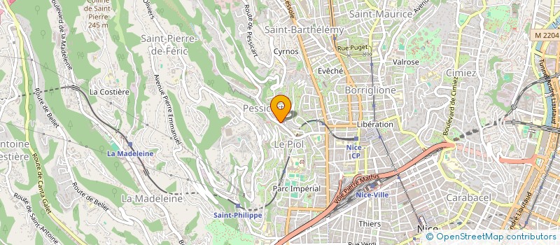 localisation de l'entreprise CTIM PESSICART 30 à NICE