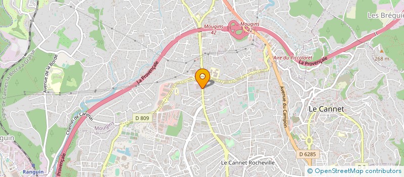 localisation de l'entreprise CTIM PINS IMM. à LE CANNET