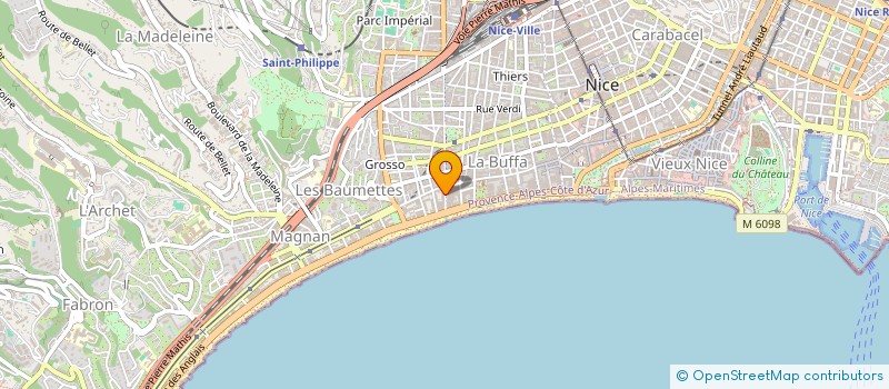 localisation de l'entreprise CTIM PROMENADE GAMBETTA à NICE