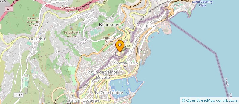 localisation de l'entreprise CTIM PROVENCE à BEAUSOLEIL