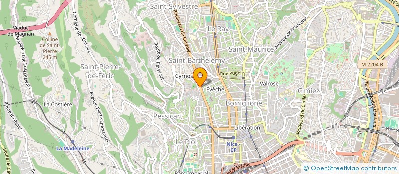 localisation de l'entreprise CTIM QUIRINAL à NICE
