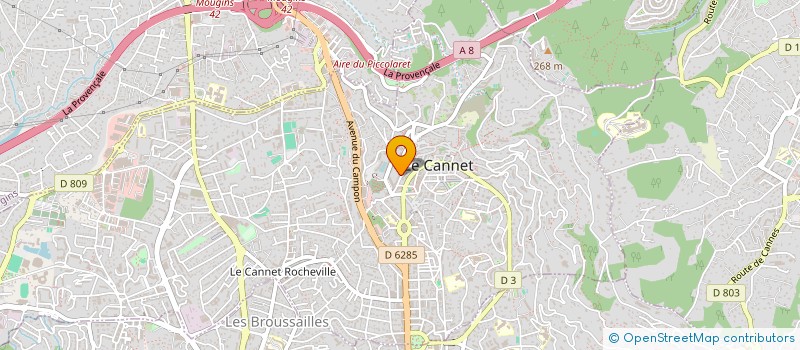 localisation de l'entreprise CTIM REJEANE à LE CANNET