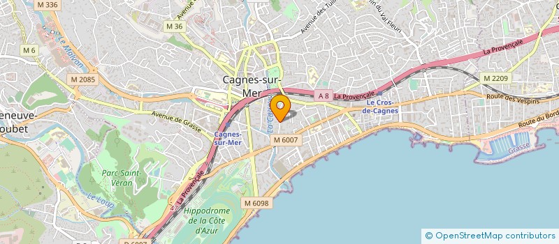 localisation de l'entreprise CTIM RENOIR à CAGNES-SUR-MER