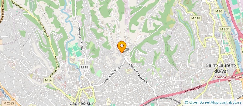 localisation de l'entreprise CTIM RES ATHENA  CAGNES-SUR-MER