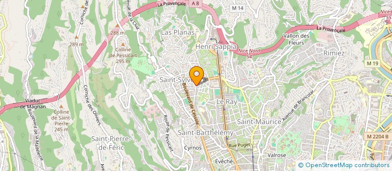localisation de l'entreprise CTIM RESIDENCE ARCTURUS à NICE