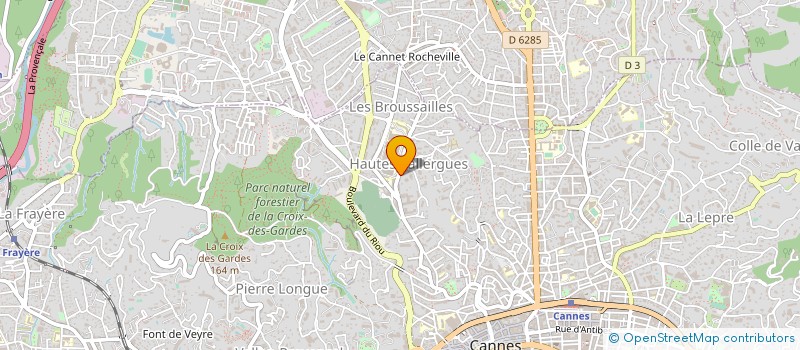 localisation de l'entreprise CTIM RESIDENCE CHENES à CANNES