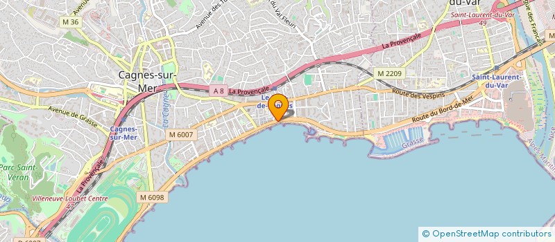 localisation de l'entreprise CTIM RESIDENCE DE LA BAIE à CAGNES-SUR-MER