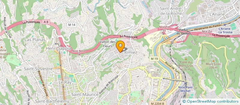 localisation de l'entreprise CTIM RESIDENCE DEL SOL  NICE