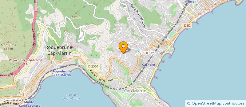 localisation de l'entreprise CTIM RESIDENCE DU MIDI à ROQUEBRUNE-CAP-MARTIN