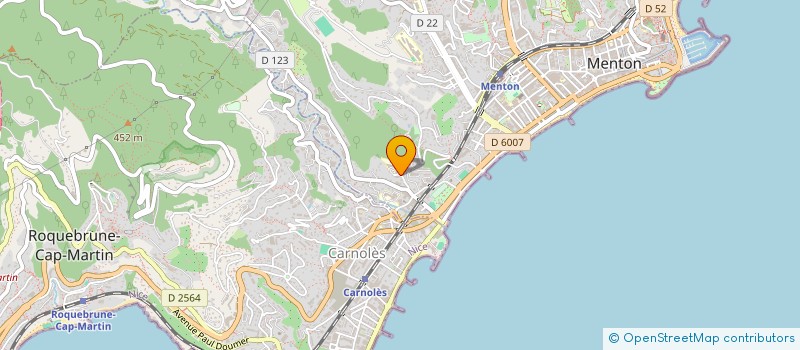 localisation de l'entreprise CTIM RESIDENCE DU PARC  MENTON