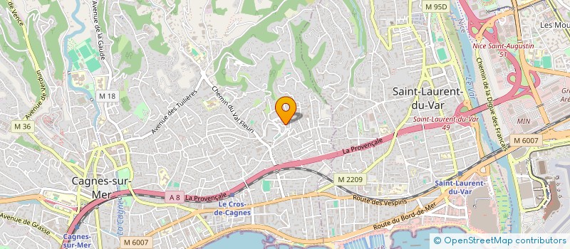 localisation de l'entreprise CTIM RESIDENCE EDEN PARK à CAGNES-SUR-MER