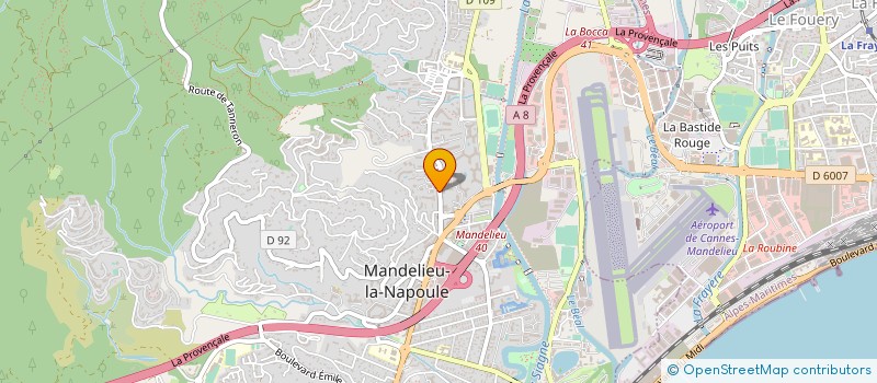 localisation de l'entreprise CTIM RESIDENCE LA SUMERIE à MANDELIEU-LA-NAPOULE