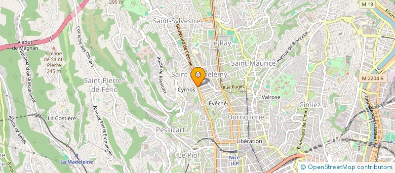 localisation de l'entreprise CTIM RESIDENCE LE RONSARD  NICE