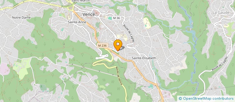 localisation de l'entreprise CTIM RESIDENCE SAINT PAUL  VENCE